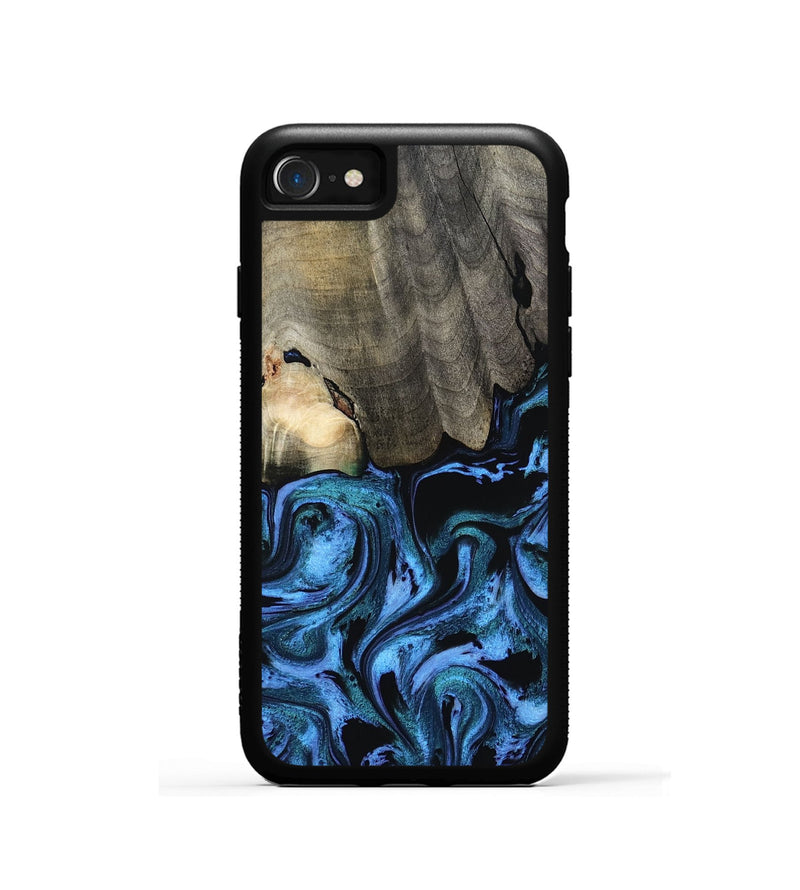 iPhone SE Wood Phone Case - Kailyn (Blue, 801230)