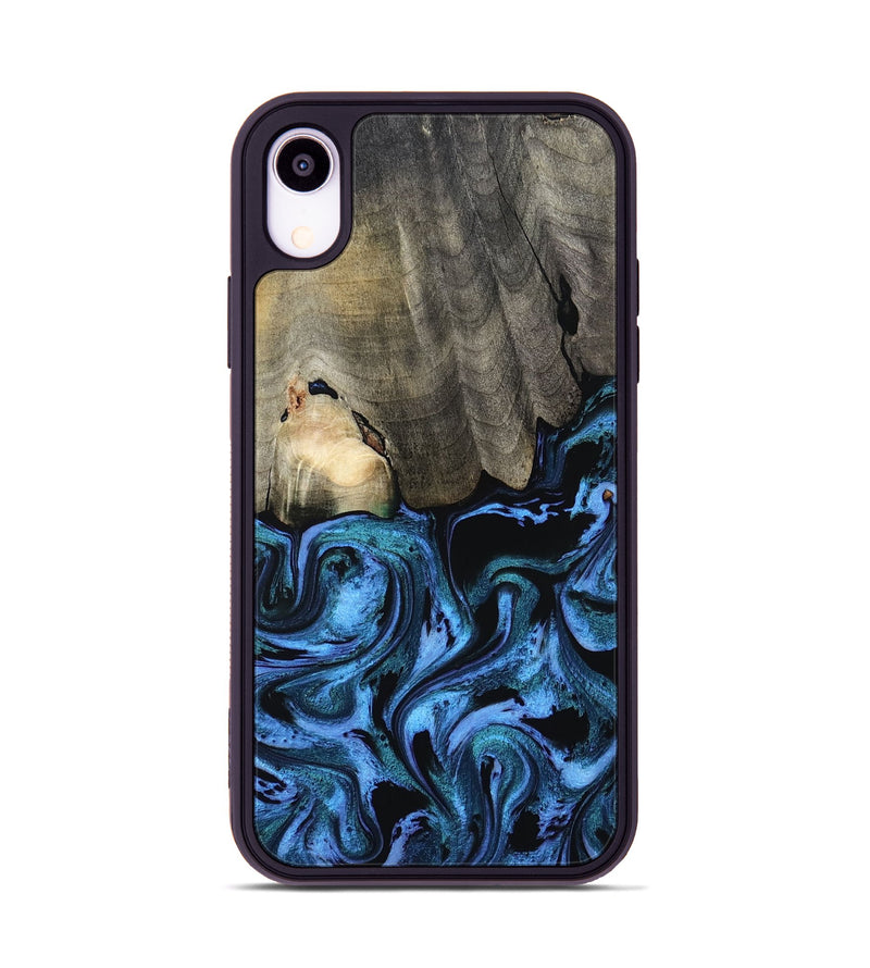 iPhone Xr Wood Phone Case - Kailyn (Blue, 801230)