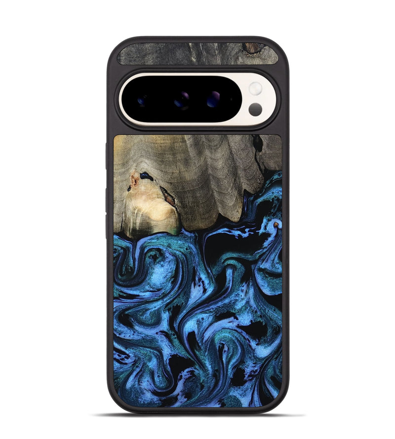 Pixel 9 Wood Phone Case - Kailyn (Blue, 801230)