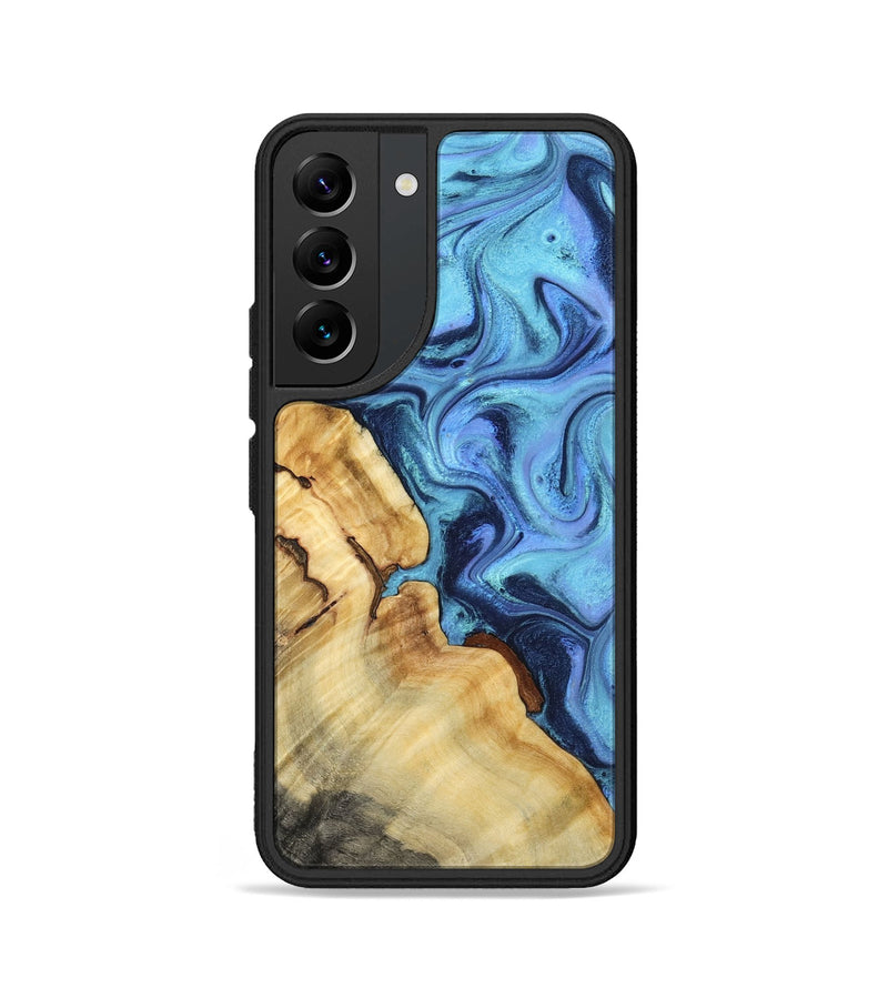 Galaxy S22 Wood Phone Case - Karrie (Blue, 801231)