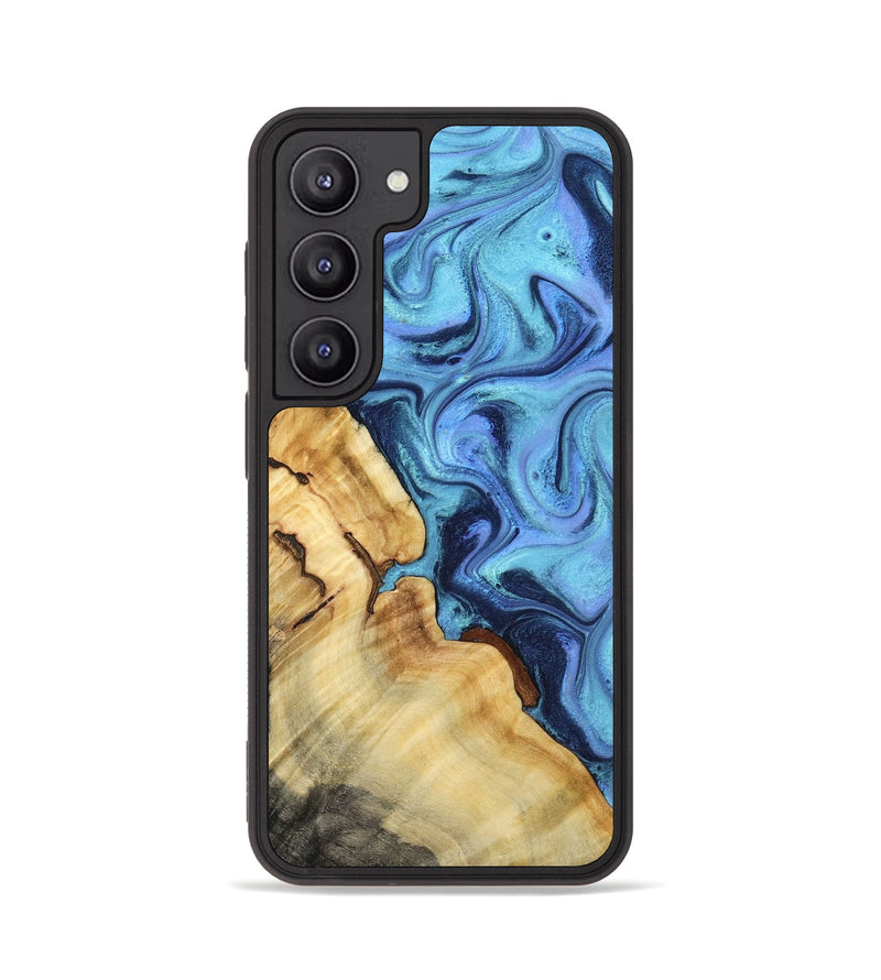 Galaxy S23 Wood Phone Case - Karrie (Blue, 801231)