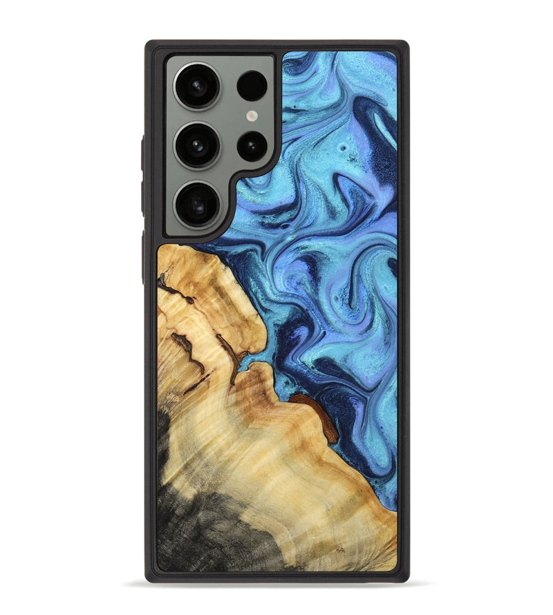 Galaxy S23 Ultra Wood Phone Case - Karrie (Blue, 801231)