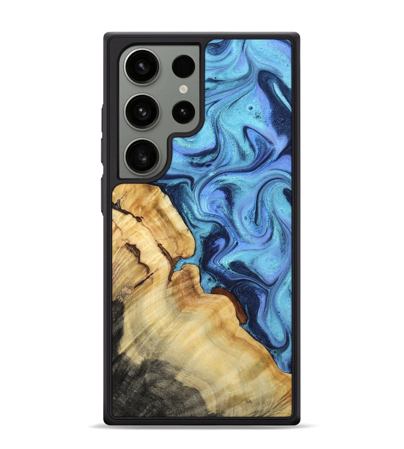 Galaxy S24 Ultra Wood Phone Case - Karrie (Blue, 801231)