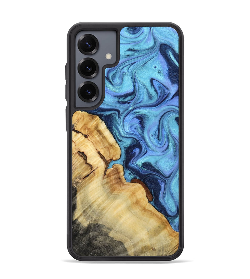 Galaxy S25 Plus Wood Phone Case - Karrie (Blue, 801231)