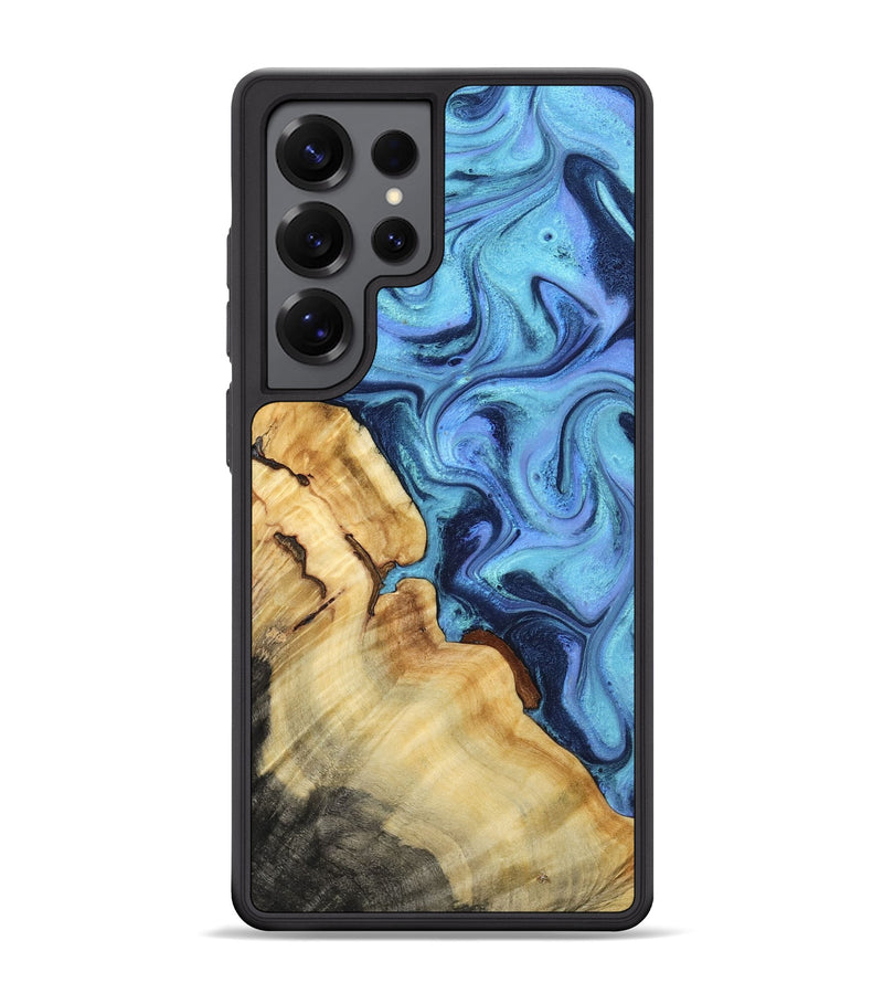 Galaxy S25 Ultra Wood Phone Case - Karrie (Blue, 801231)