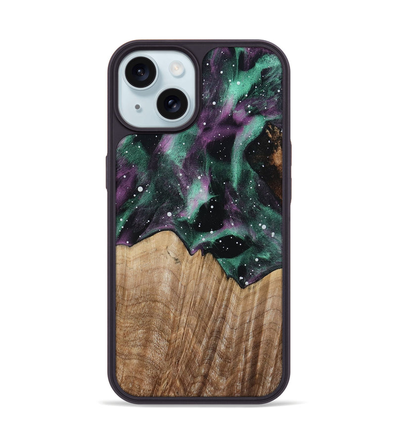 iPhone 15 Wood Phone Case - Helena (Cosmos, 801234)