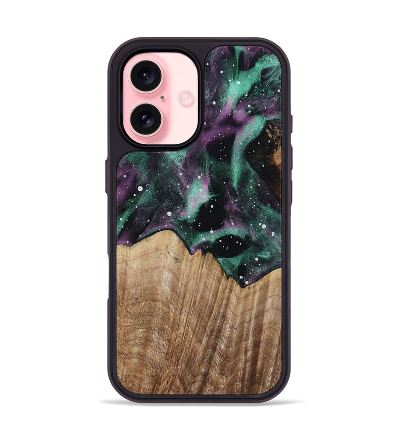 iPhone 16 Wood Phone Case - Helena (Cosmos, 801234)