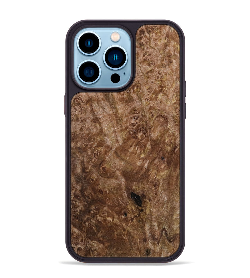 iPhone 14 Pro Max Wood Phone Case - Josette (Wood Burl, 801235)
