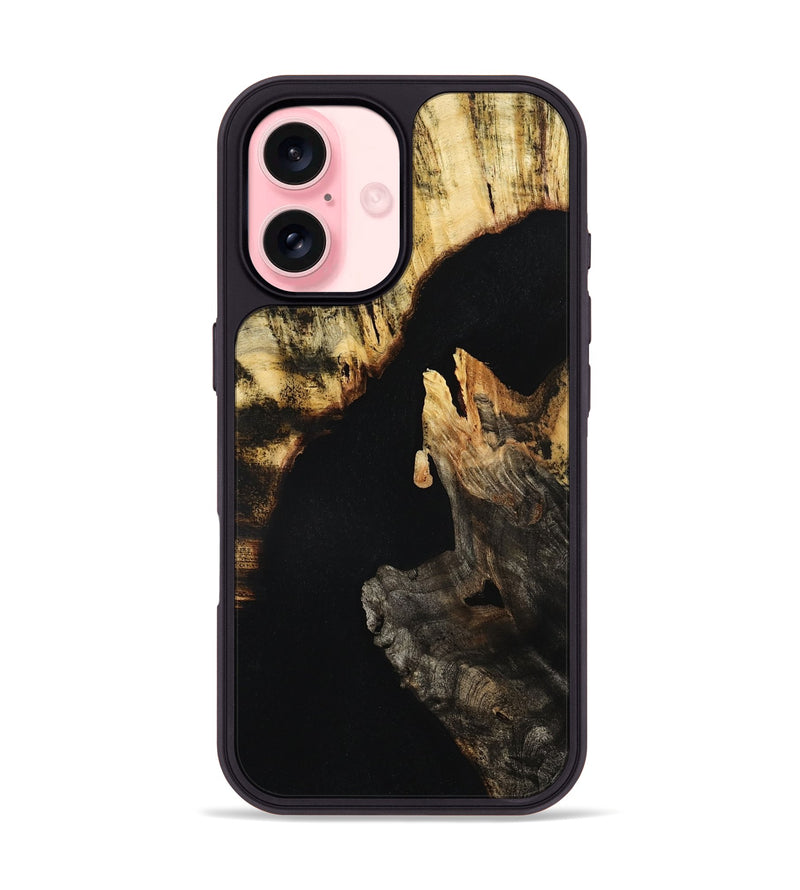 iPhone 16 Wood Phone Case - Victor (Wood Burl, 801239)