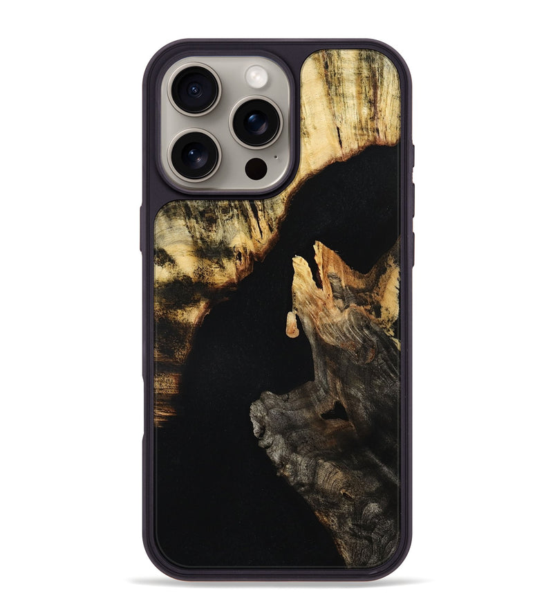 iPhone 16 Pro Max Wood Phone Case - Victor (Wood Burl, 801239)