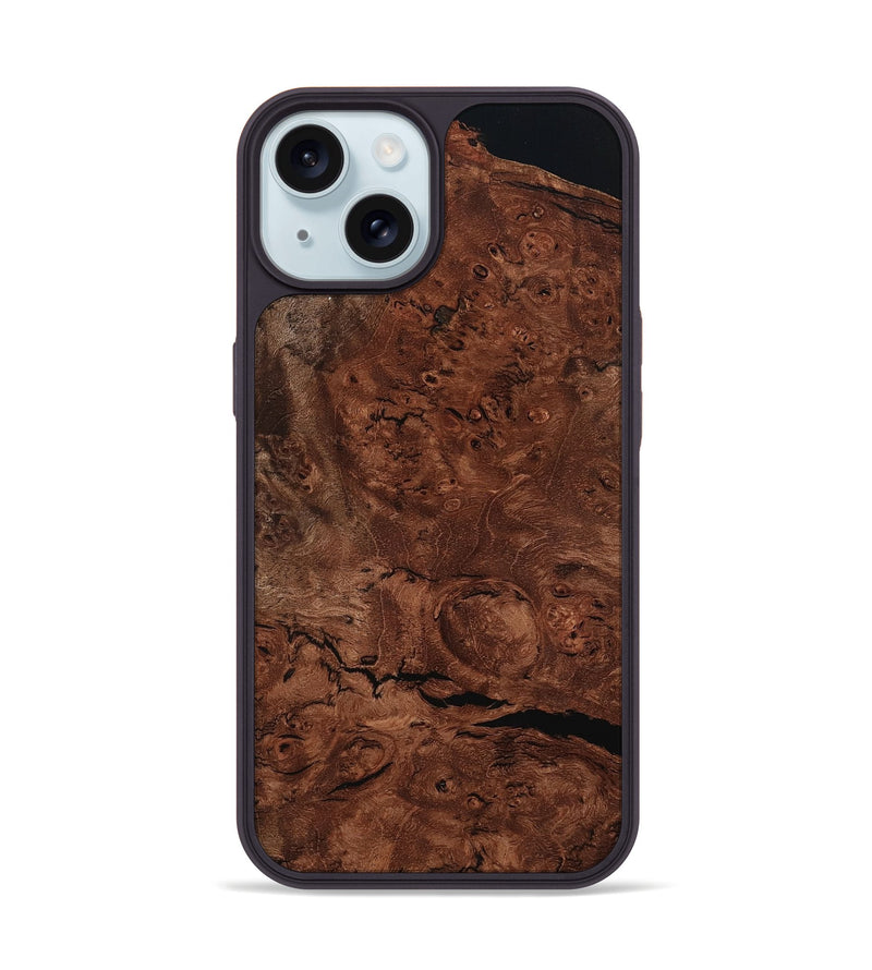 iPhone 15 Wood Phone Case - Veer (Wood Burl, 801241)