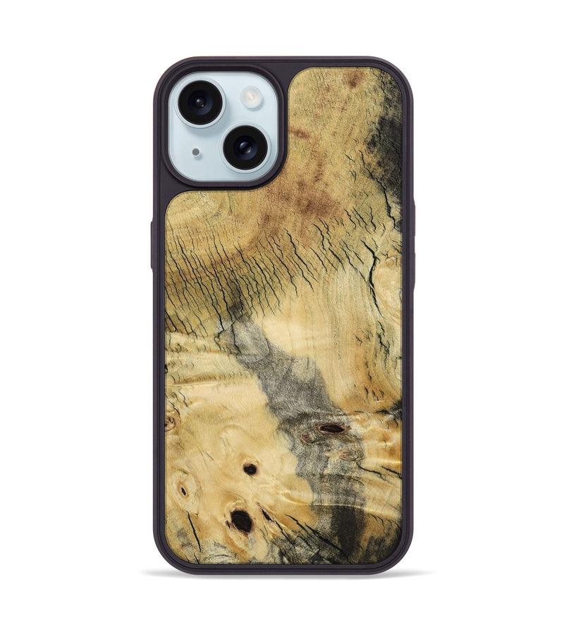 iPhone 15 Wood Phone Case - Keon (Wood Burl, 801242)