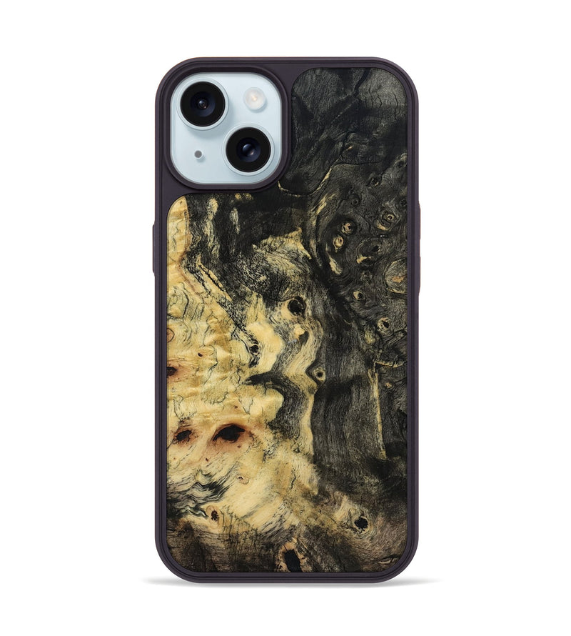 iPhone 15 Wood Phone Case - Sarai (Wood Burl, 801243)