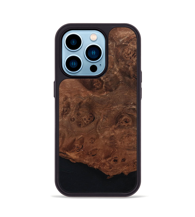 iPhone 14 Pro Wood Phone Case - Lorelai (Wood Burl, 801244)