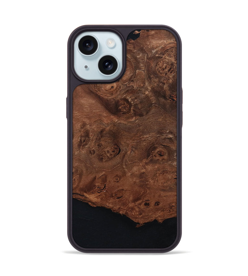 iPhone 15 Wood Phone Case - Lorelai (Wood Burl, 801244)