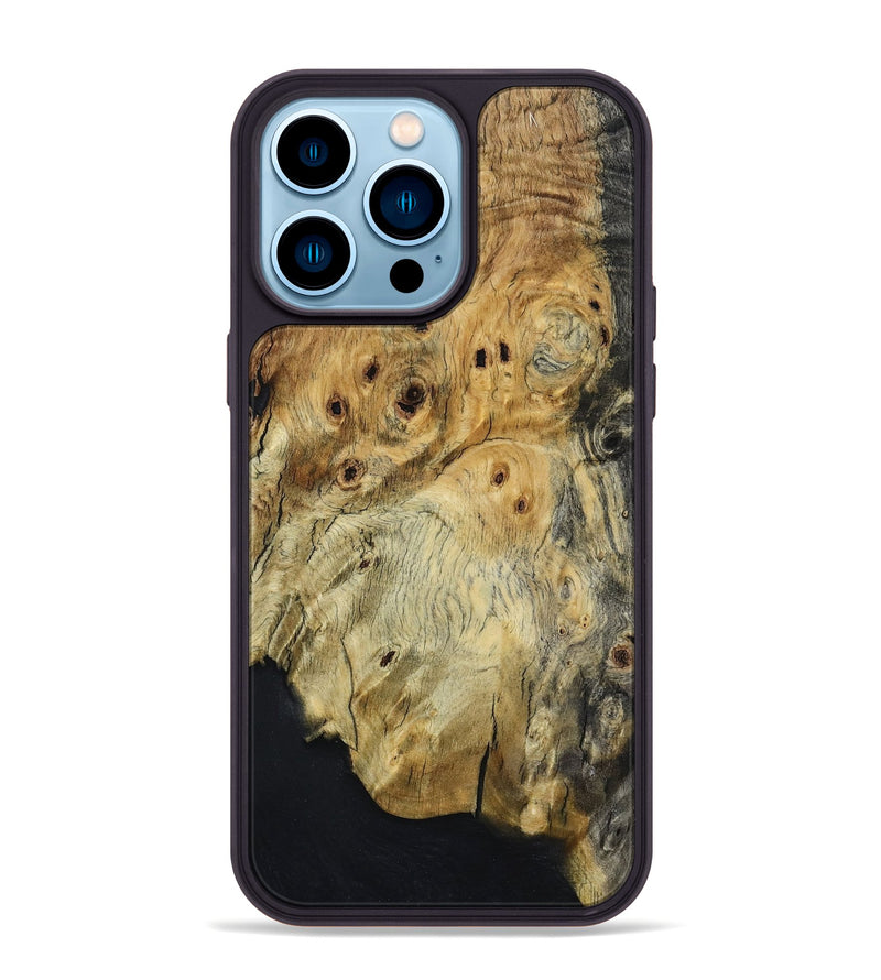 iPhone 14 Pro Max Wood Phone Case - Araya (Wood Burl, 801247)