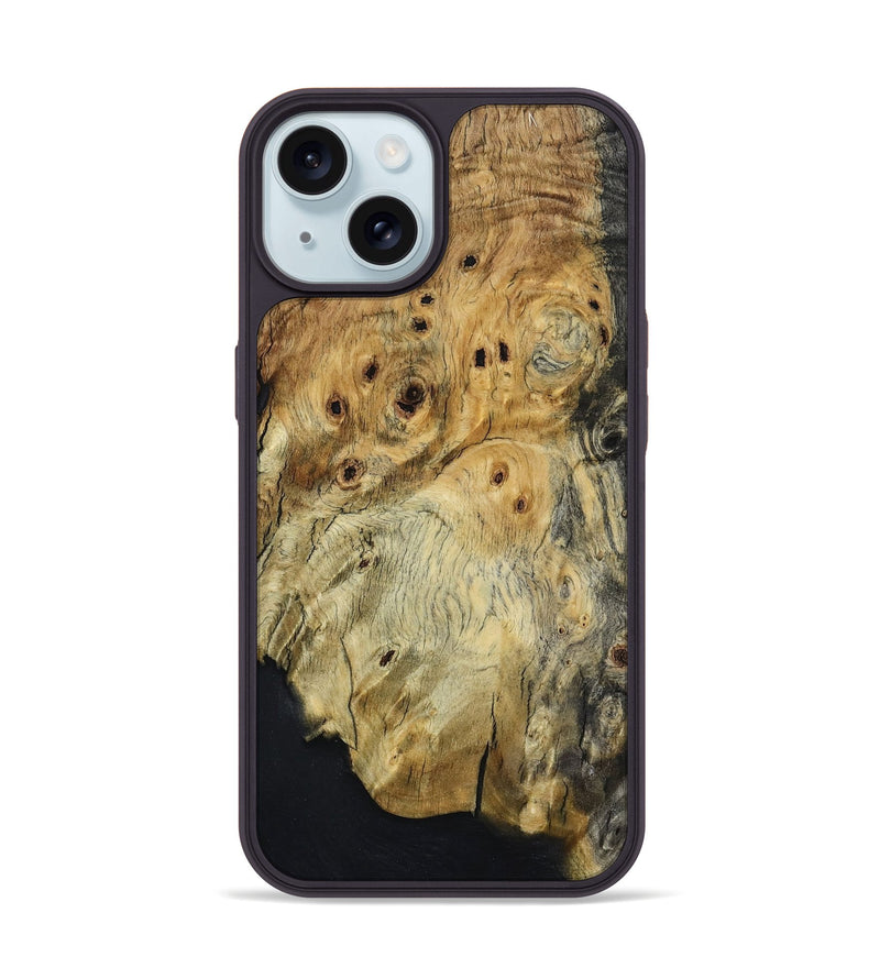 iPhone 15 Wood Phone Case - Araya (Wood Burl, 801247)