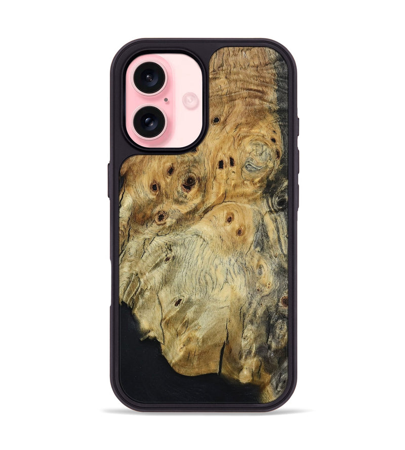 iPhone 16 Wood Phone Case - Araya (Wood Burl, 801247)