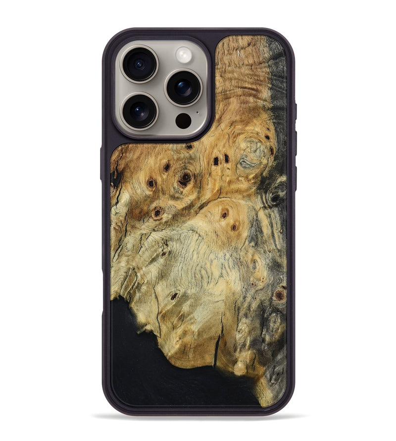 iPhone 16 Pro Max Wood Phone Case - Araya (Wood Burl, 801247)