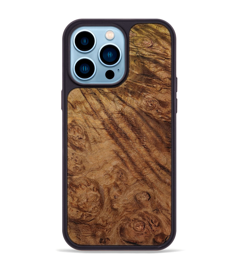 iPhone 14 Pro Max Wood Phone Case - Nels (Wood Burl, 801248)