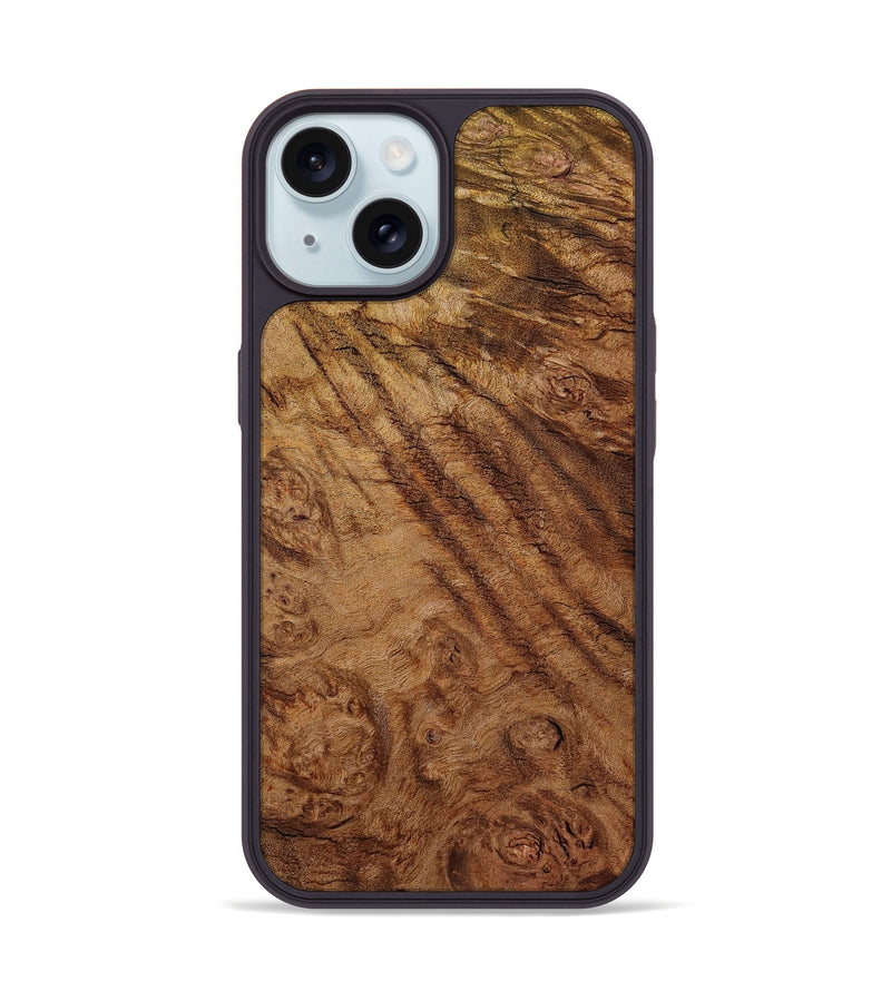 iPhone 15 Wood Phone Case - Nels (Wood Burl, 801248)