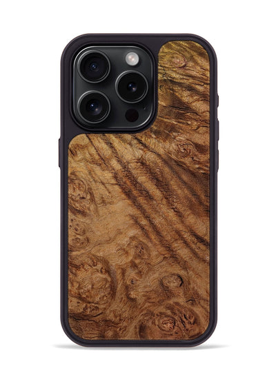 iPhone 15 Pro Wood Phone Case - Nels (Wood Burl, 801248)