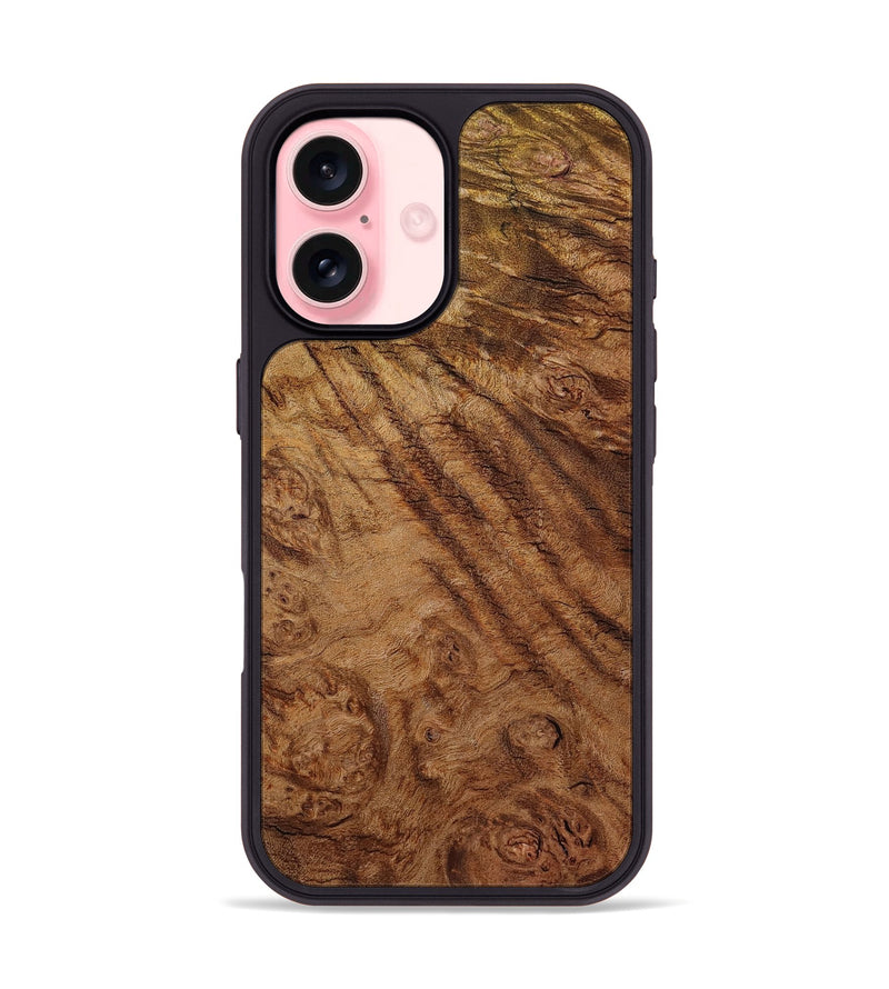iPhone 16 Wood Phone Case - Nels (Wood Burl, 801248)