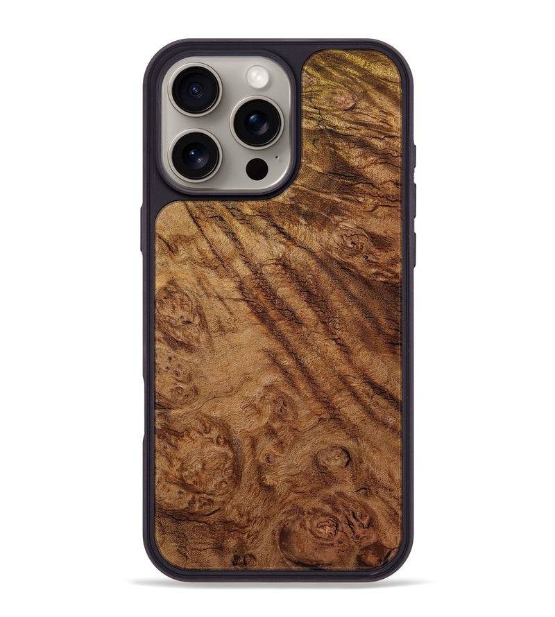 iPhone 16 Pro Max Wood Phone Case - Nels (Wood Burl, 801248)