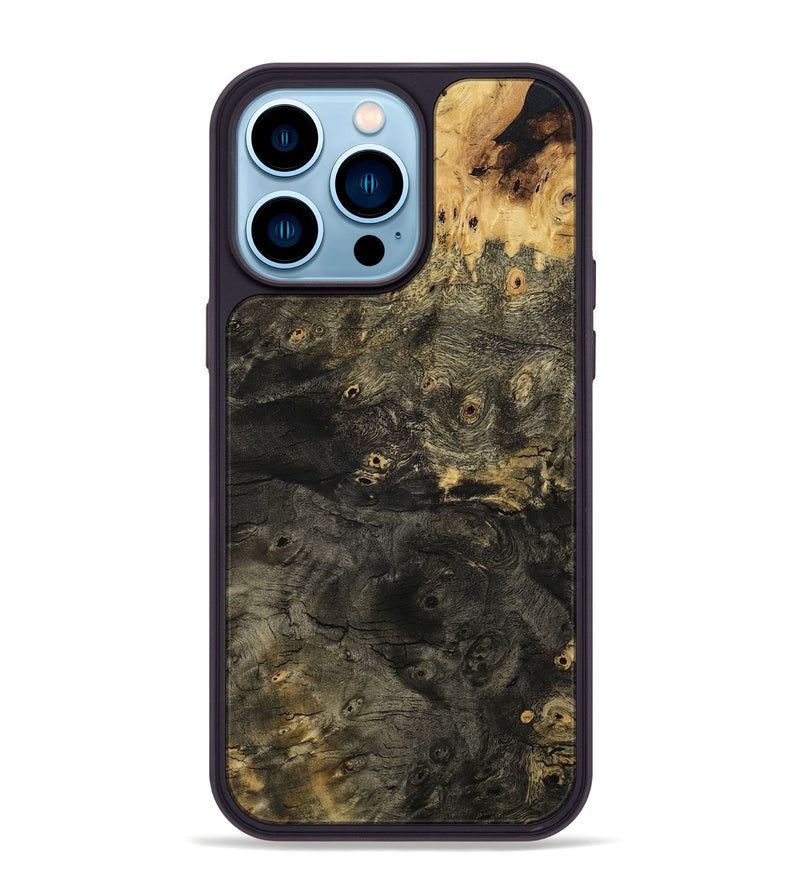 iPhone 14 Pro Max Wood Phone Case - Zachary (Wood Burl, 801249)