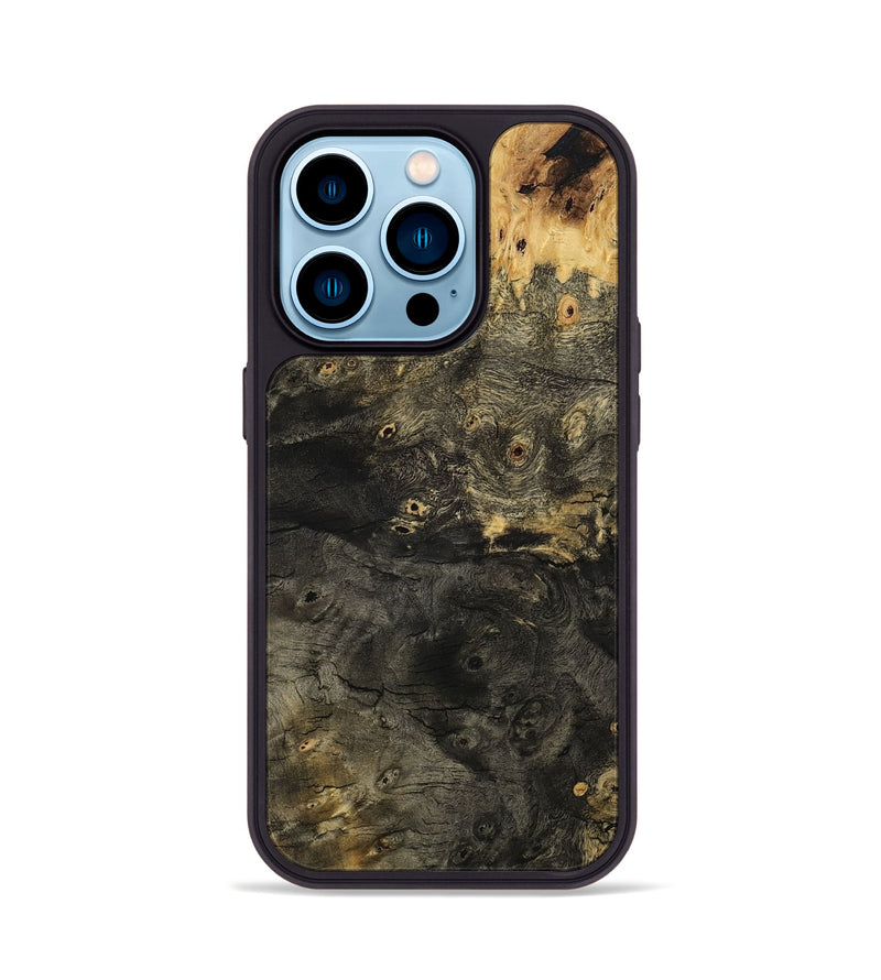 iPhone 14 Pro Wood Phone Case - Zachary (Wood Burl, 801249)