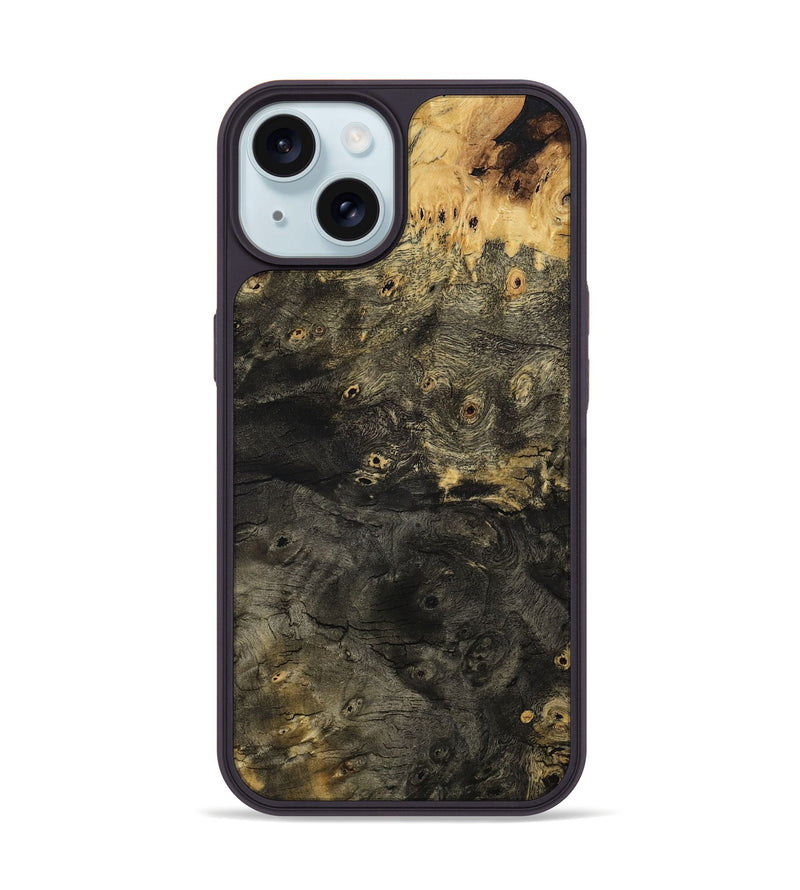 iPhone 15 Wood Phone Case - Zachary (Wood Burl, 801249)