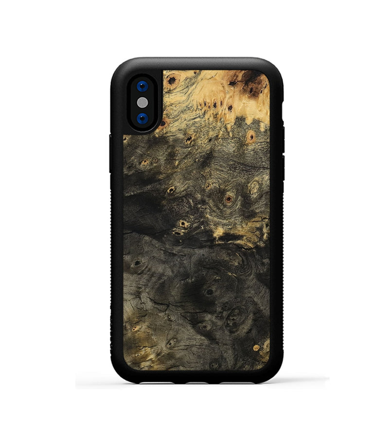 iPhone Xs Wood Phone Case - Zachary (Wood Burl, 801249)