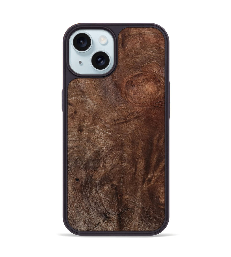 iPhone 15 Wood Phone Case - Barb (Wood Burl, 801250)