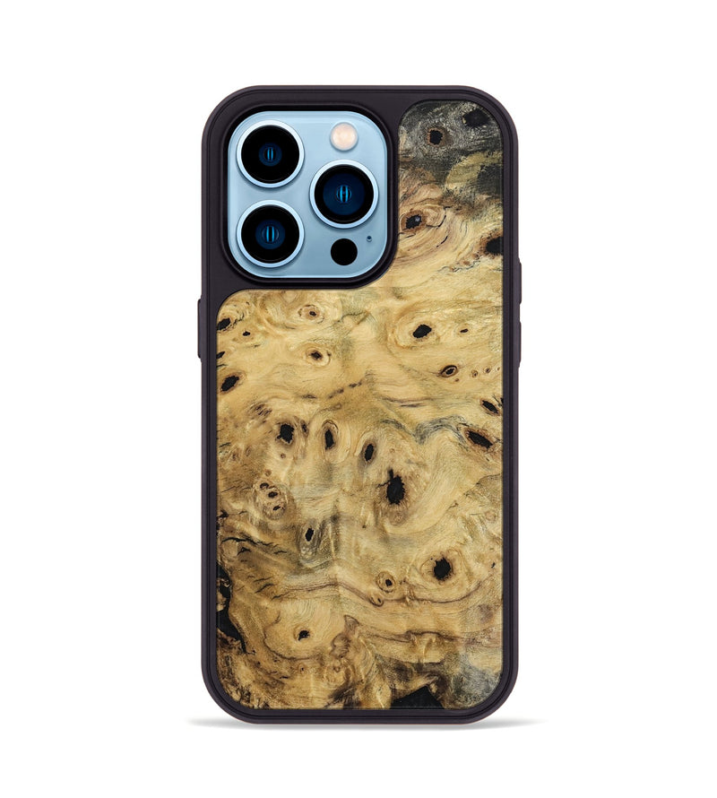 iPhone 14 Pro Wood Phone Case - Rogers (Wood Burl, 801251)