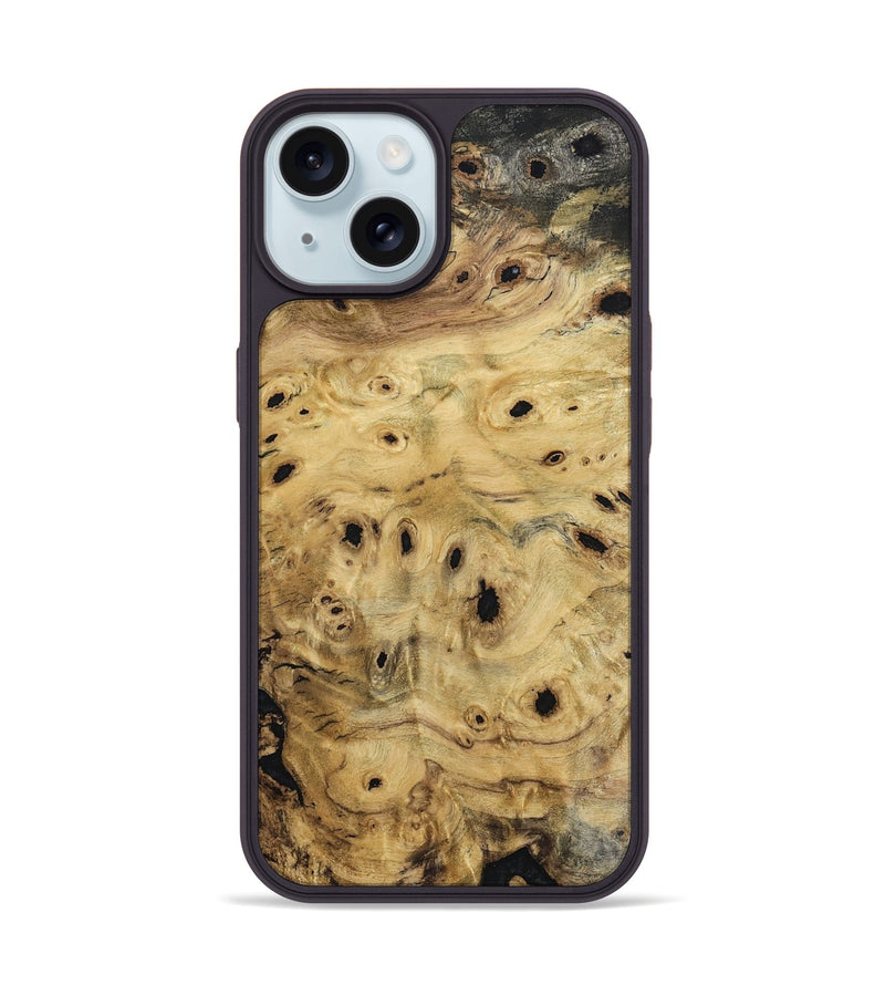 iPhone 15 Wood Phone Case - Rogers (Wood Burl, 801251)