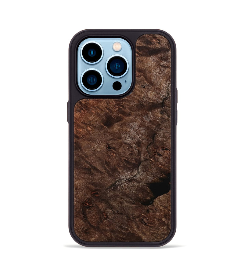 iPhone 14 Pro Wood Phone Case - Izan (Wood Burl, 801253)