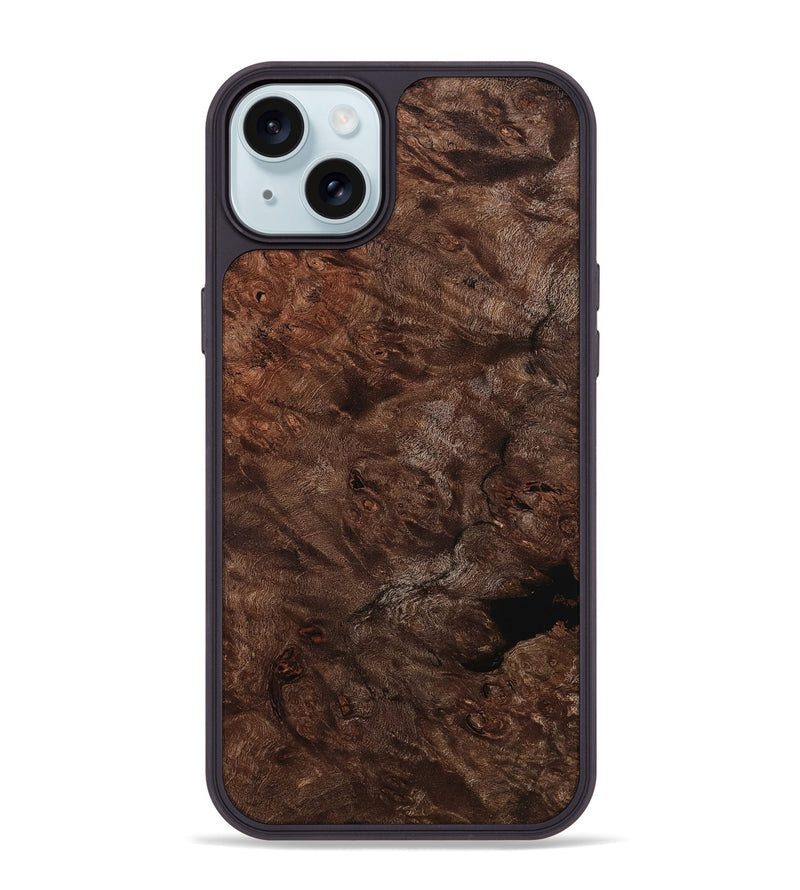 iPhone 15 Plus Wood Phone Case - Izan (Wood Burl, 801253)