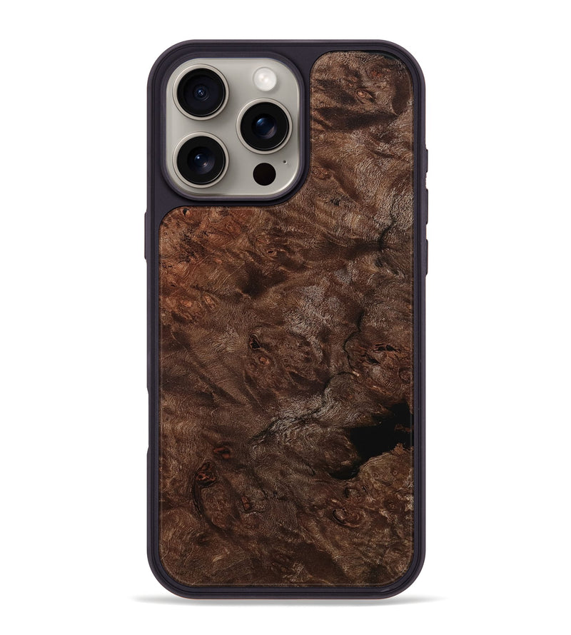 iPhone 16 Pro Max Wood Phone Case - Izan (Wood Burl, 801253)