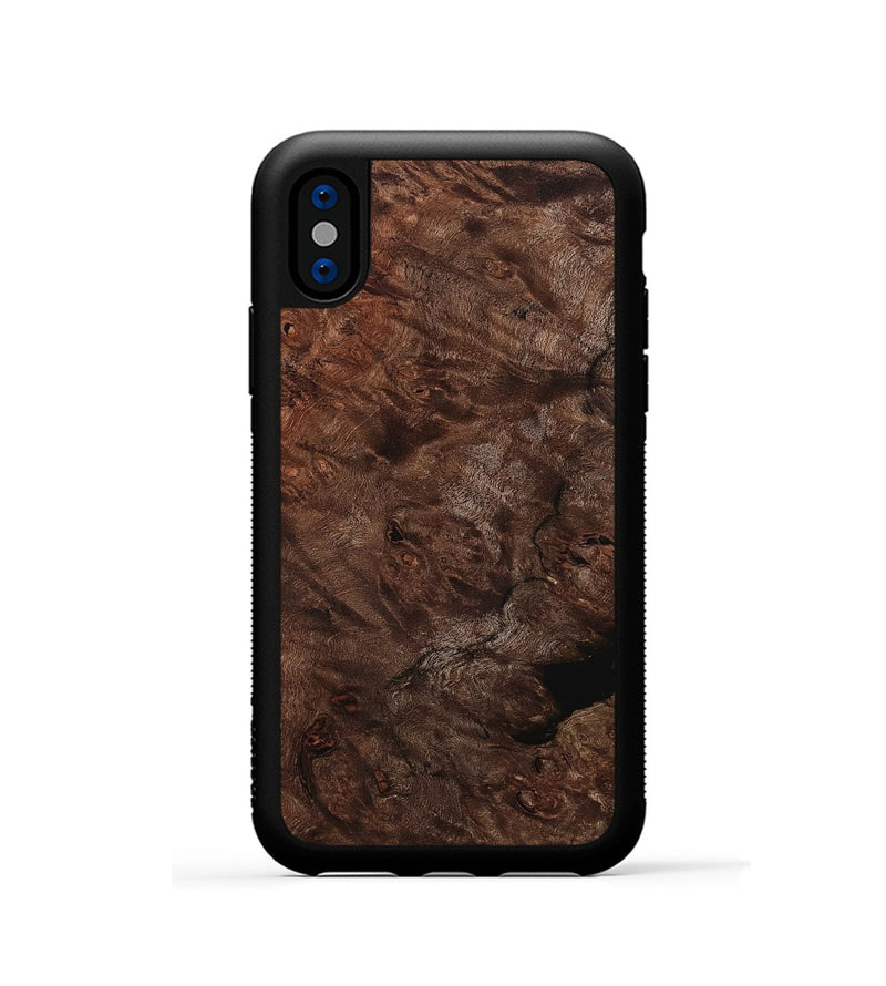 iPhone Xs Wood Phone Case - Izan (Wood Burl, 801253)