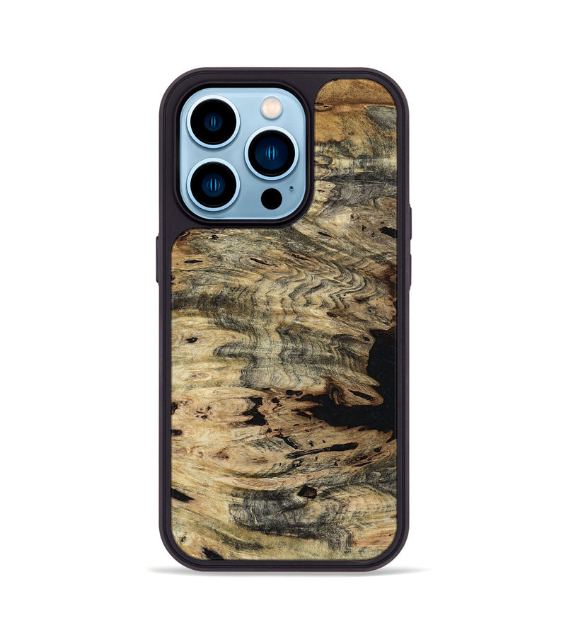 iPhone 14 Pro Wood Phone Case - Kayla (Wood Burl, 801270)