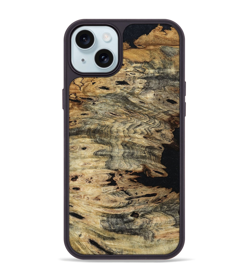 iPhone 15 Plus Wood Phone Case - Kayla (Wood Burl, 801270)