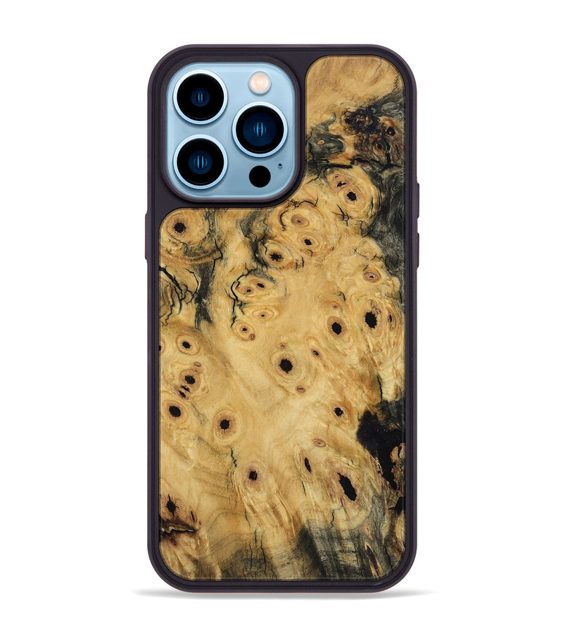 iPhone 14 Pro Max Wood Phone Case - Kaeli (Wood Burl, 801271)