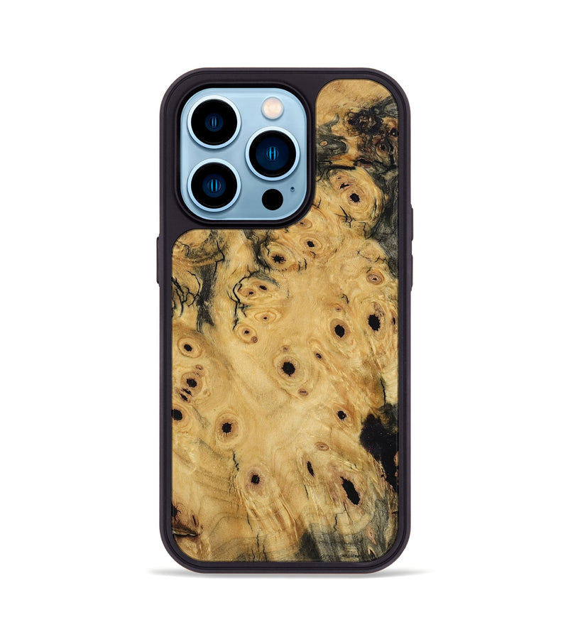 iPhone 14 Pro Wood Phone Case - Kaeli (Wood Burl, 801271)