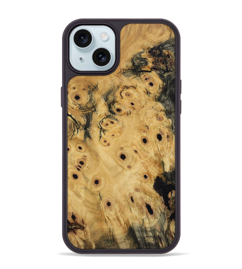 iPhone 15 Plus Wood Phone Case - Kaeli (Wood Burl, 801271)