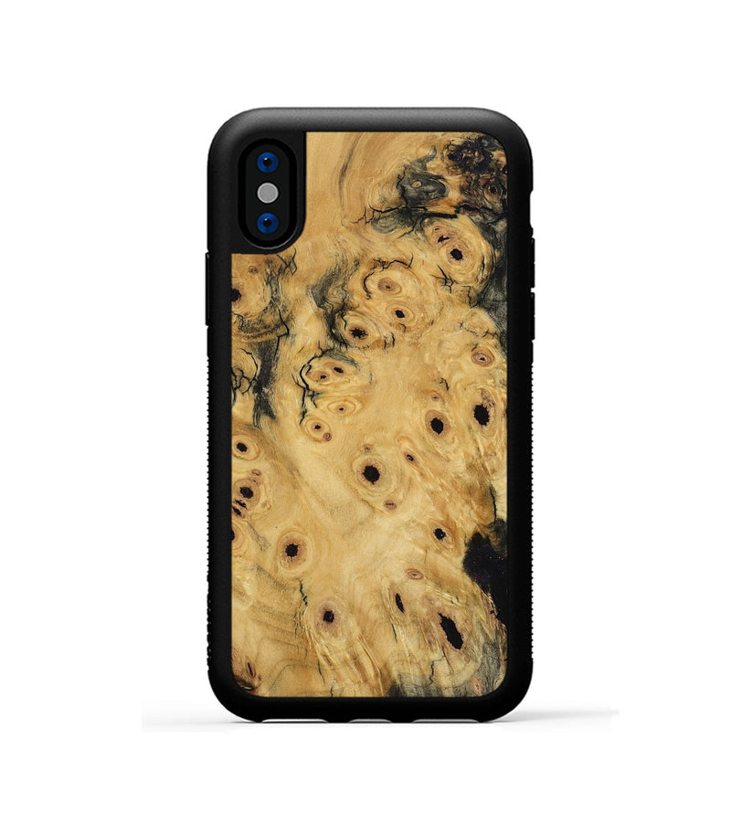 iPhone Xs Wood Phone Case - Kaeli (Wood Burl, 801271)