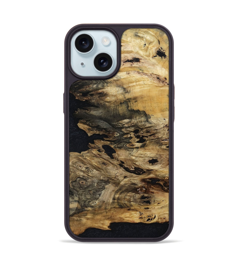 iPhone 15 Wood Phone Case - Niko (Wood Burl, 801272)