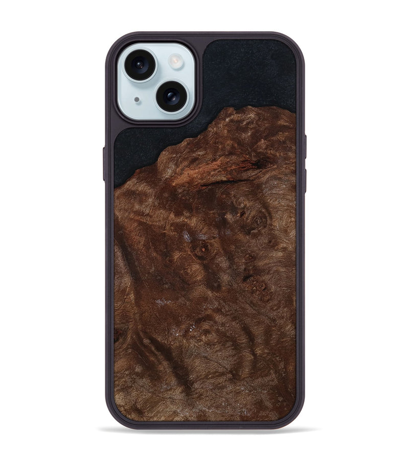 iPhone 15 Plus Wood Phone Case - Shayna (Wood Burl, 801273)