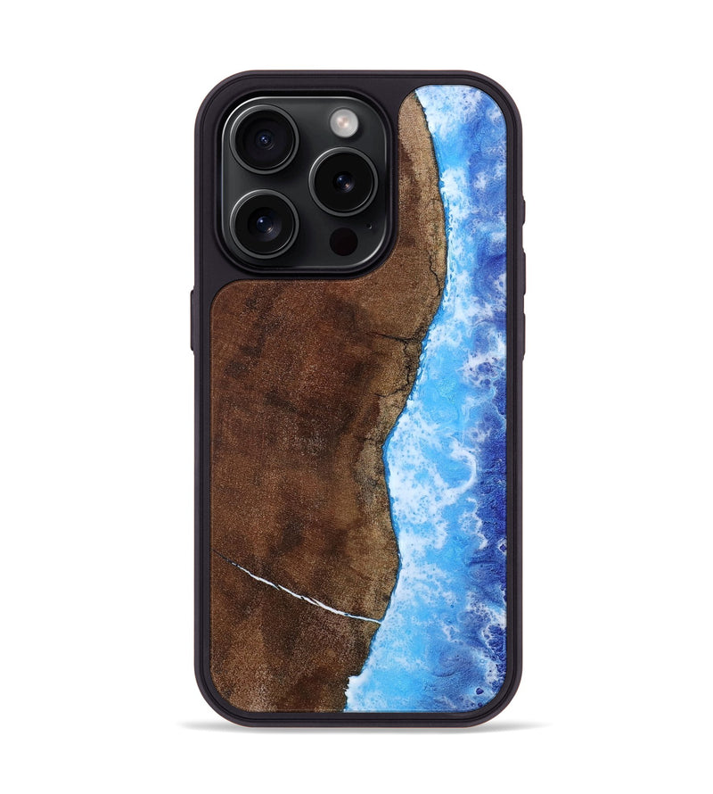 iPhone 15 Pro Wood Phone Case - Tasha (Coastal, 801297)