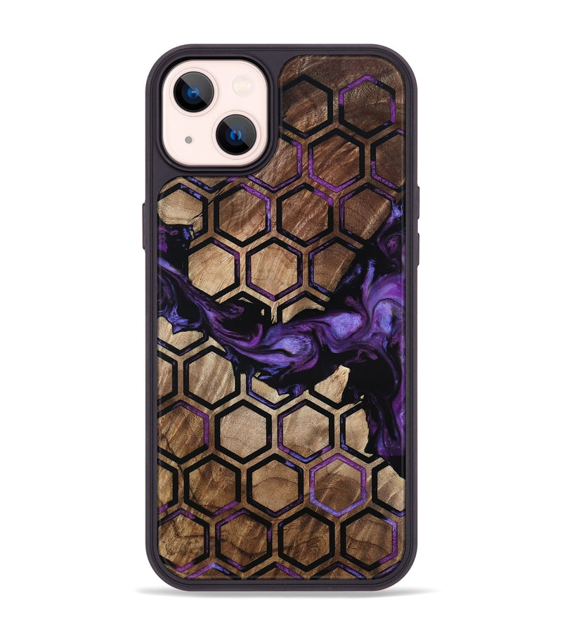 iPhone 14 Plus Wood Phone Case - Eliezer (Pattern, 801305)