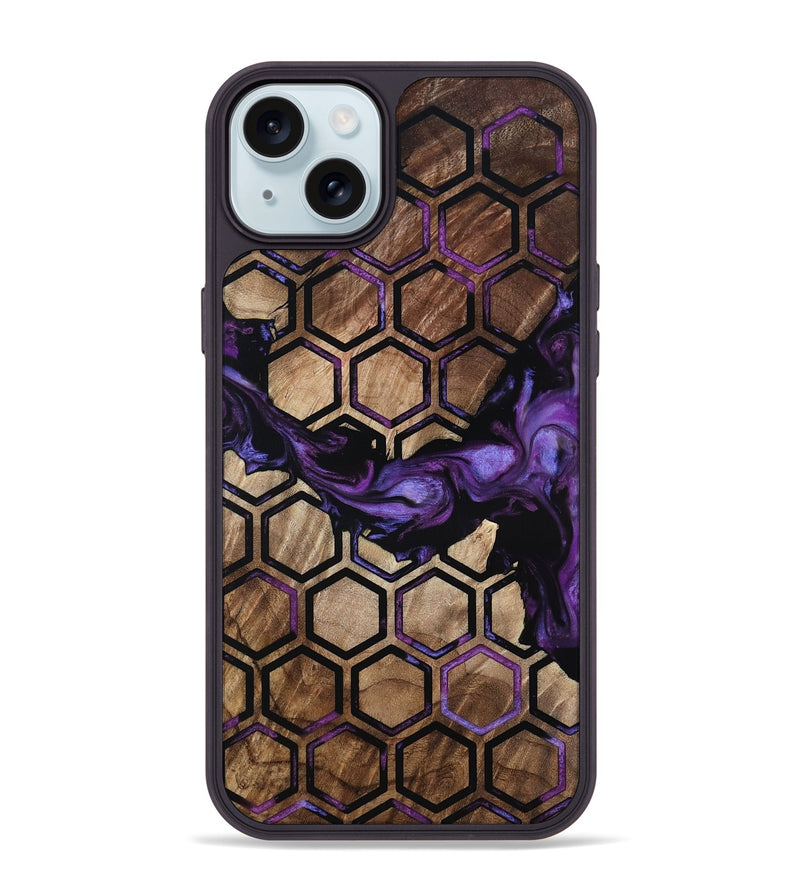iPhone 15 Plus Wood Phone Case - Eliezer (Pattern, 801305)